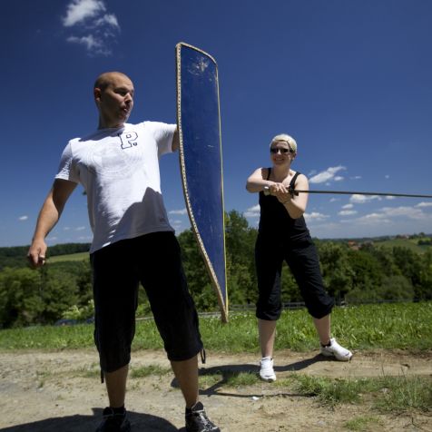 Schwertkampf beim Rittertag - ein ereignisreicher Betriebsauflug in Riegersburg 
- 
Naturbursch Training Riegersburg - Teamtraining, Kletterkurse, Hochseilgarten