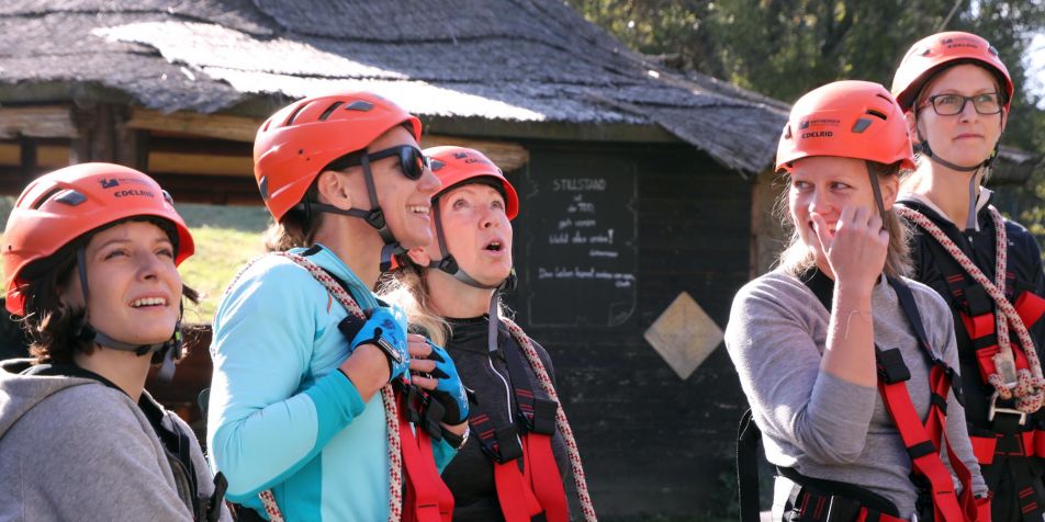 Abenteuerwochenende mit Hochseilgarten und Klettersteig 
- 
Naturbursch Training Riegersburg - Teamtraining, Kletterkurse, Hochseilgarten